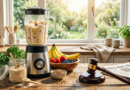 Blender, fruit and gavel