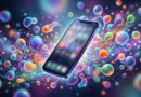 Floating social bubbles around a phone